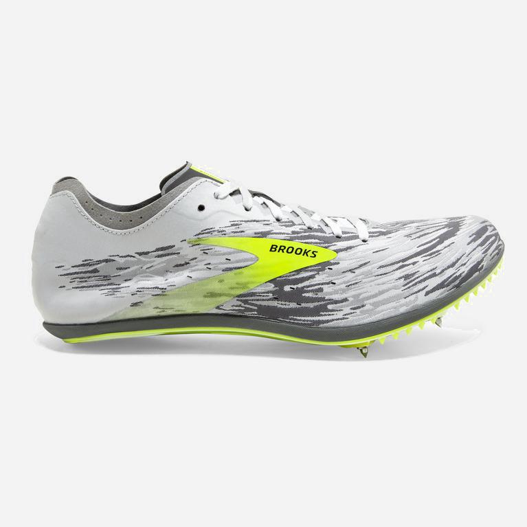 Brooks Wire V6 Mens Track & Cross Country Shoes Ireland Black/Grey/Nightlife/Green Yellow (JWZE-6290